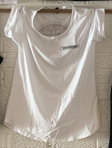 Brickworks Women Scoop-Neck T-Shirt - White
